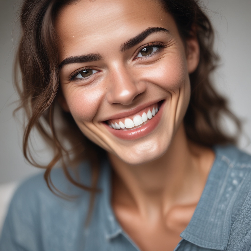 Woman smiling